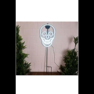 Bethlehem Lights 16" Illuminated Indoor/Outdoor Twinkling Skull